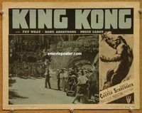 s428 KING KONG movie lobby card #2 R52 on skull island!