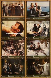 s447 LEAGUE OF EXTRAORDINARY GENTLEMEN 8 movie lobby cards '03 Connery