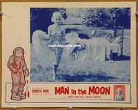s469 MAN IN THE MOON movie lobby card '61 Kenneth More, English!