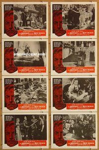 s479 MASQUE OF THE RED DEATH 8 movie lobby cards '64 Vincent Price