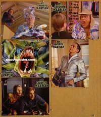 s520 MY FAVORITE MARTIAN 5 movie lobby cards '99 Chris Lloyd, Daniels
