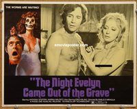 s531 NIGHT EVELYN CAME OUT OF THE GRAVE movie lobby card #3 '72