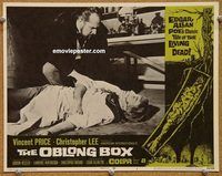 s541 OBLONG BOX movie lobby card #4 '69 Vincent Price, Christopher Lee