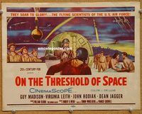 s547 ON THE THRESHOLD OF SPACE movie title lobby card '56 Air Force!