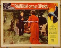 s557 PHANTOM OF THE OPERA movie lobby card #4 '62 Hammer, Herbert Lom