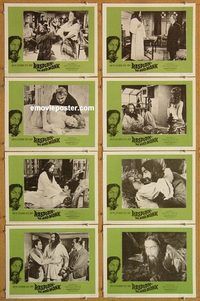 s581 RASPUTIN THE MAD MONK 8 movie lobby cards '66 Christopher Lee