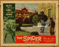 s651 SPIDER movie lobby card #6 '58 giant spider scene!