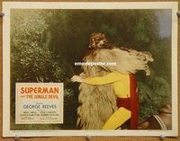 s668 SUPERMAN & THE JUNGLE DEVIL movie lobby card '54 George Reeves