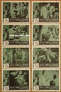 s671 TALES OF TERROR 8 movie lobby cards '62 Peter Lorre, Price
