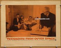s683 TEENAGERS FROM OUTER SPACE movie lobby card #4 '59 bizarre!