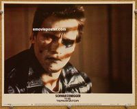 s685 TERMINATOR movie lobby card #8 '84 Arnold Schwarzenegger closeup