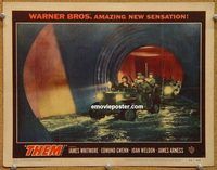 s696 THEM movie lobby card #1 '54 soldiers in jeep riding in sewer!