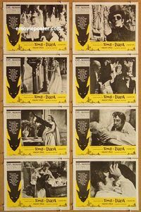 s722 TOMB OF LIGEIA 8 movie lobby cards '65 Vincent Price, Corman