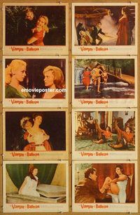 s740 VAMPIRE & THE BALLERINA 8 movie lobby cards '62 Helene Remy