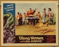s747 VIKING WOMEN & THE SEA SERPENT movie lobby card '58 Abby Dalton