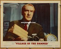 s750 VILLAGE OF THE DAMNED movie lobby card #6 '60 George Sanders