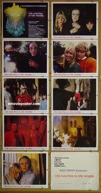 s769 WATCHER IN THE WOODS 9 movie lobby cards '80 Walt Disney horror!