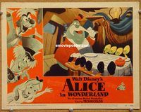 v222 ALICE IN WONDERLAND movie lobby card #8 '51 Walt Disney