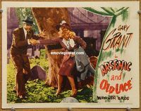v245 ARSENIC & OLD LACE #2 movie lobby card '44 Cary grabs Priscilla!