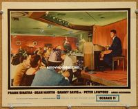 v009 OCEAN'S 11 movie lobby card #7 '60 Dean Martin playing piano!