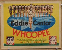 v197 WHOOPEE title movie lobby card '30 great deco layout & design, Cantor