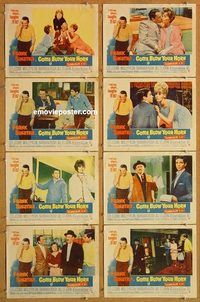 a051 COME BLOW YOUR HORN 8 movie lobby cards '63 Frank Sinatra, Cobb