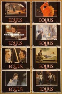 a071 EQUUS 8 movie lobby cards '77 Richard Burton, Firth, Blakely