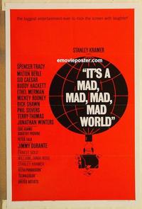 c552 IT'S A MAD, MAD, MAD, MAD WORLD style B one-sheet movie poster '64