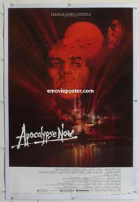 d297 APOCALYPSE NOW linen one-sheet movie poster '79 Marlon Brando, Coppola