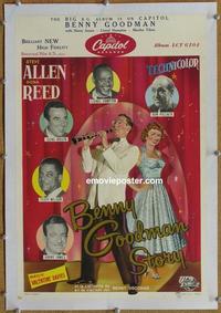 d156 BENNY GOODMAN STORY linen Belgian movie poster '56 Donna Reed