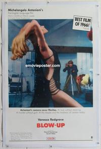 d307 BLOWUP linen int'l 1sht movie poster '66 Michelangelo Antonioni, sexy!