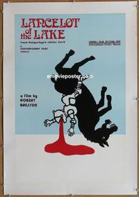 d021 LANCELOT OF THE LAKE linen British double crown movie poster '74