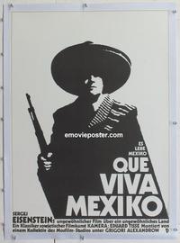 d040 QUE VIVA MEXICO linen East German 1980 Sergei Eisenstein's reconstructed classic, Wengler art!