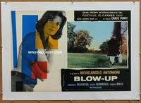 d144 BLOWUP #1 linen Italian photobusta movie poster '67 Antonioni