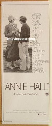 e427 ANNIE HALL Australian daybill movie poster '77 Woody Allen, Keaton