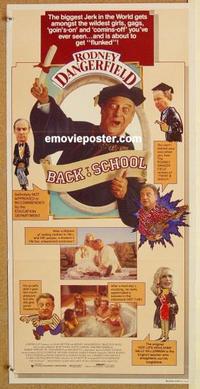 e436 BACK TO SCHOOL Australian daybill movie poster '86 Rodney Dangerfield