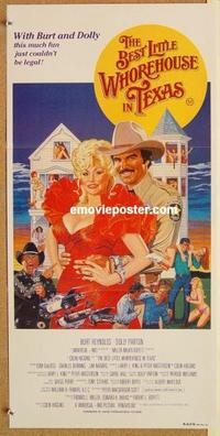 e453 BEST LITTLE WHOREHOUSE IN TEXAS Australian daybill movie poster '82