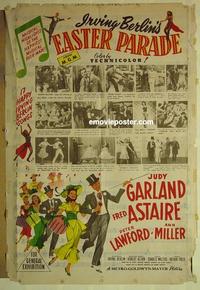 e155 EASTER PARADE Australian one-sheet movie poster '48 Judy Garland, Astaire