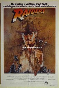e303 RAIDERS OF THE LOST ARK Australian one-sheet movie poster '81 Harrison Ford