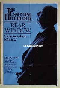 e306 REAR WINDOW Australian one-sheet movie poster R83 Alfred Hitchcock, Jimmy Stewart