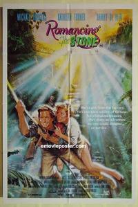 e313 ROMANCING THE STONE Australian one-sheet movie poster '84 Robert Zemeckis