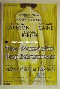 e314 ROMANTIC ENGLISHWOMAN Australian one-sheet movie poster '75 Glenda Jackson