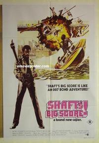e327 SHAFT'S BIG SCORE Australian one-sheet movie poster '72 Richard Roundtree