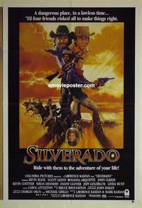 e331 SILVERADO Australian one-sheet movie poster '85 Kevin Kline, Kevin Costner