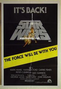 e341 STAR WARS Australian 1sh movie poster R81 George Lucas, Harrison Ford