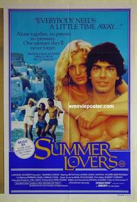 e346 SUMMER LOVERS Australian one-sheet movie poster '82 sexy Daryl Hannah!