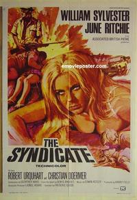 e354 SYNDICATE Australian one-sheet movie poster '68 sexy June Ritchie, English