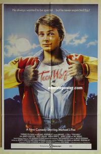 e358 TEEN WOLF Australian one-sheet movie poster '85 werewolf Michael J. Fox!