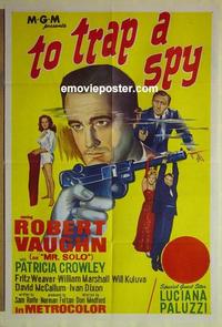 e369 TO TRAP A SPY Australian one-sheet movie poster '66 Vaughn, Man from UNCLE