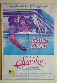 e376 UP IN SMOKE Australian one-sheet movie poster R80s Cheech & Chong classic!